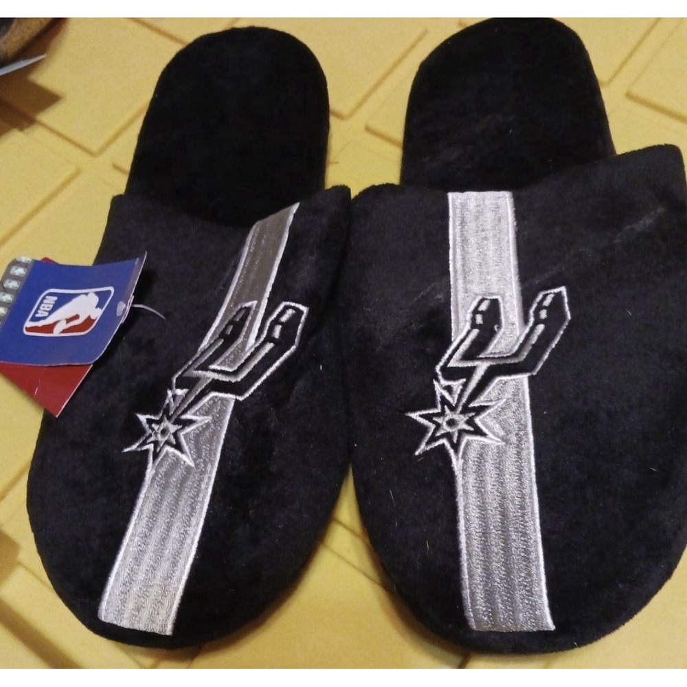 NEW Foco NBA Team Apparel‎ Utah Jazz Men's Plush Slippers, Large Medium 9-10